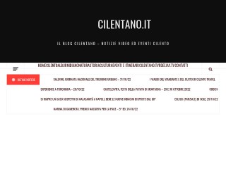 Screenshot sito: Cilentano.it