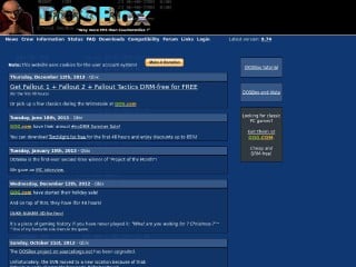 Screenshot sito: DosBox