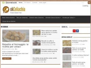 Screenshot sito: OKceliachia