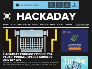 Screenshot sito: Hack a Day