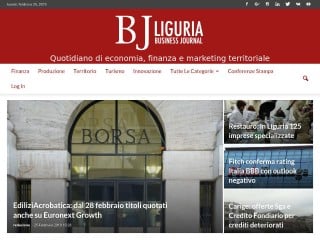 Screenshot sito: Liguria Business Journal