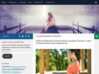 Screenshot sito: Meditare.net
