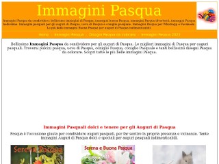 Screenshot sito: Immaginipasqua.it