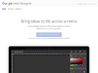 Screenshot sito: Google Web Designer