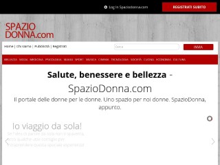 Screenshot sito: SpazioDonna.com