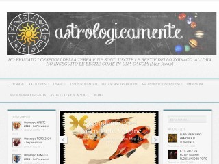 Screenshot sito: Astrologicamente