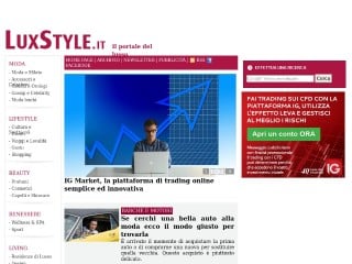 Screenshot sito: Luxstyle.it