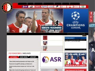 Screenshot sito: Feyenoord
