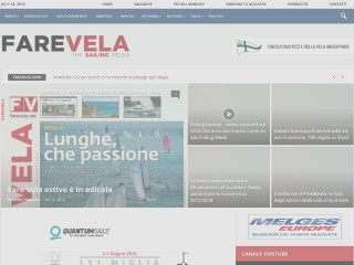 Screenshot sito: Fare Vela