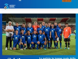 Screenshot sito: NazionaleCantanti