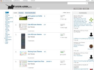 Screenshot sito: Xfce-look.org