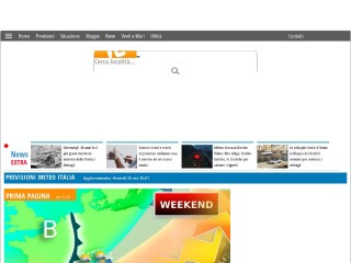 Screenshot sito: Il Meteo