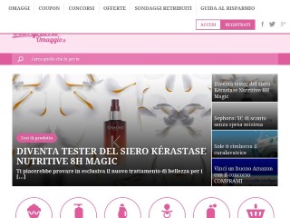 Screenshot sito: Campioniomaggio.it