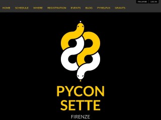 Screenshot sito: PyCon Italia