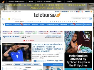 Screenshot sito: Teleborsa