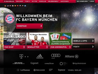 Screenshot sito: Bayern Monaco