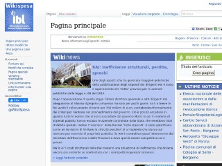 Screenshot sito: WikiSpesa