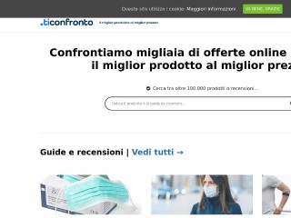 Screenshot sito: Ticonfronto.it