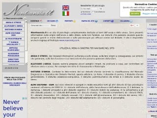 Screenshot sito: Nienteansia.it