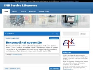 Screenshot sito: Gnk Resource