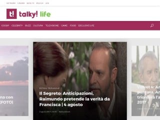 Screenshot sito: Talky! Life