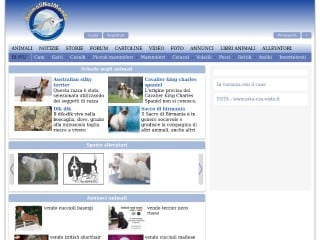 Screenshot sito: Animali Nel Mondo