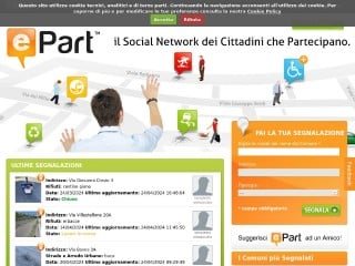Screenshot sito: EPart