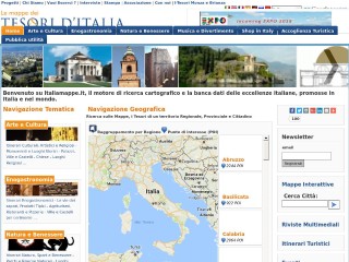 Screenshot sito: ItaliaMappe.it