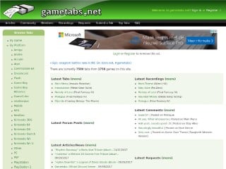 Screenshot sito: GameTabs.net