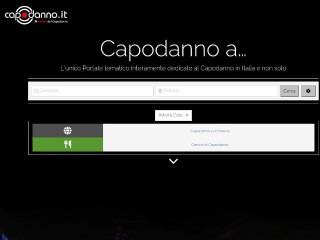 Screenshot sito: Capodanno.it
