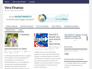 Screenshot sito: Vera Finanza