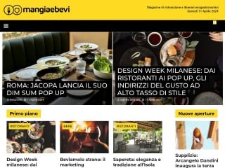 Screenshot sito: Mangiaebevi.it