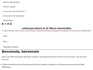 Screenshot sito: Cultura e Culture