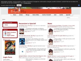 Screenshot sito: Animanga Plus