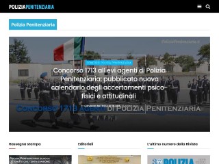 Screenshot sito: Poliziapenitenziaria.it