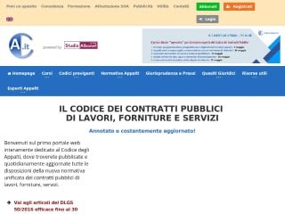 Screenshot sito: CodiceAppalti.it
