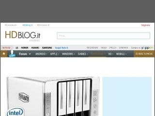 Screenshot sito: Hardware.HDblog.it