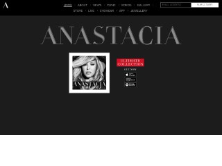 Screenshot sito: Anastacia