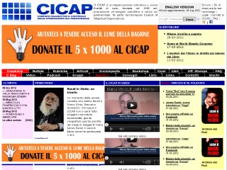Screenshot sito: Cicap