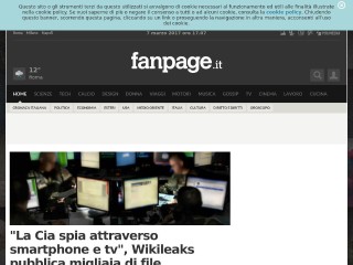 Screenshot sito: Fanpage.it