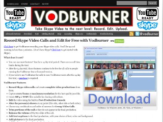 Screenshot sito: Vodburner