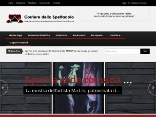 Screenshot sito: Corriere Dello Spettacolo