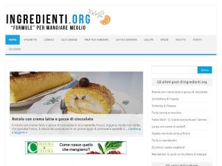 Screenshot sito: Ingredienti.org