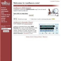 Screenshot sito: VanBasco