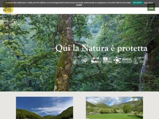 Screenshot sito: Parco Nazionale Abruzzo