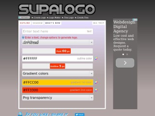 Screenshot sito: Supalogo