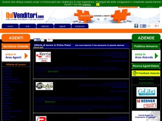 Screenshot sito: QuiVenditori.com