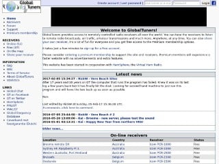 Screenshot sito: GlobalTuners