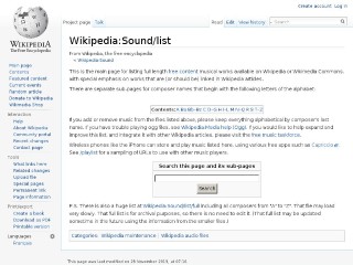 Wikipedia Sound List