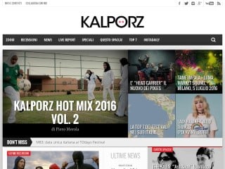 Screenshot sito: Kalporz.com